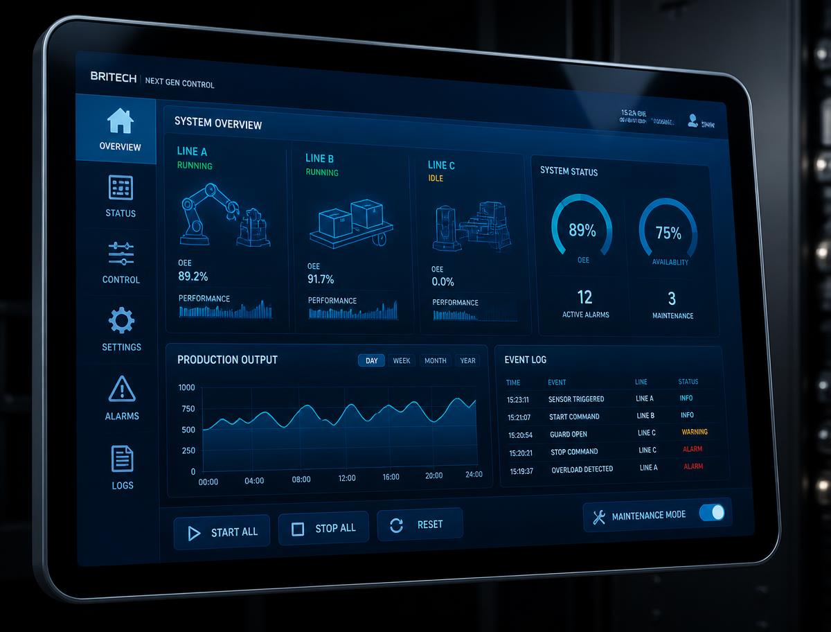 Industrial Control Touch Screens